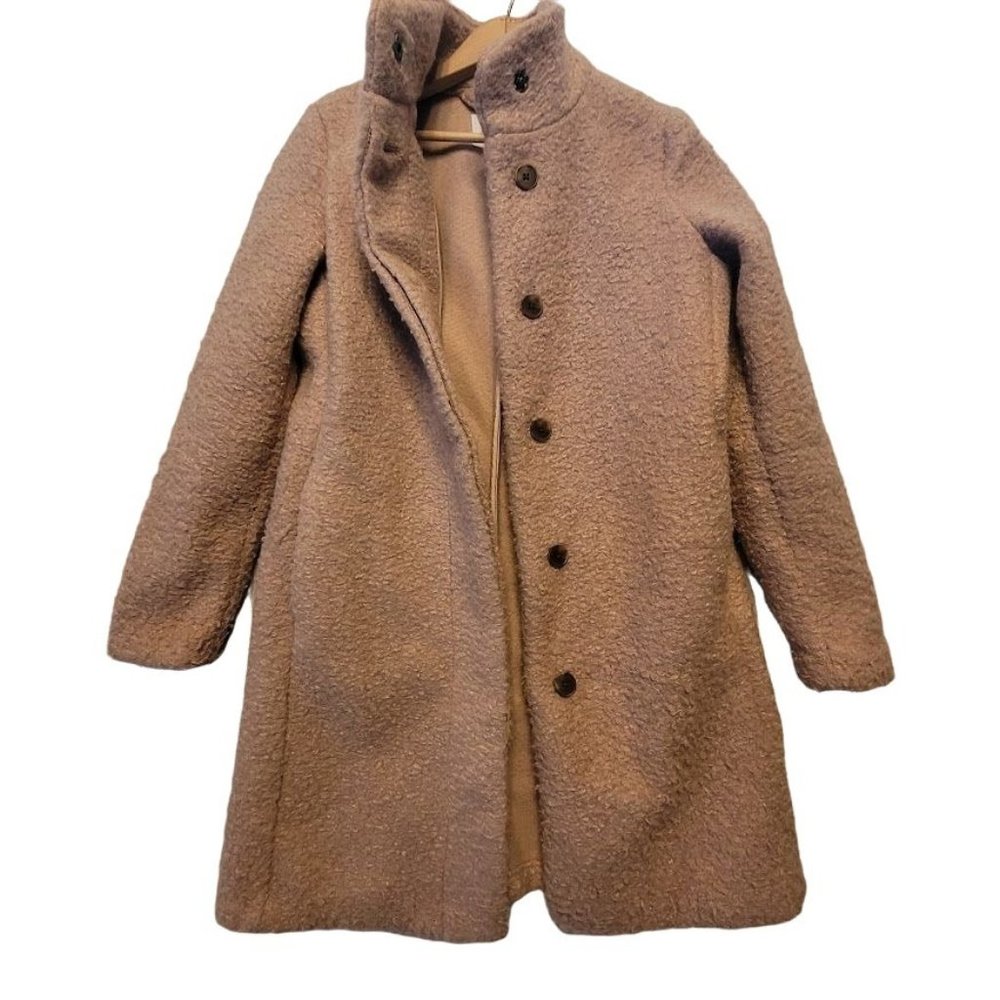 Old Navy Pink Rose Soft Brushed Over Pea Coat Size XS - Picture 1 of 11